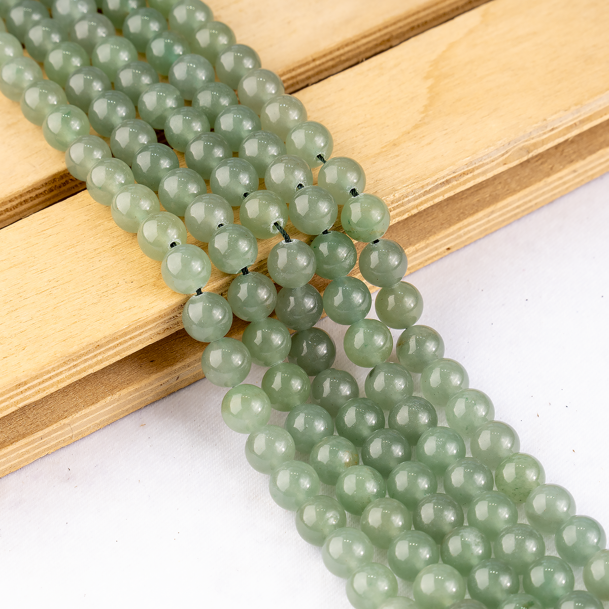 Green Aventurine Beads, Natural Round Crystal Beads 4mm to 12mm  DestGlow