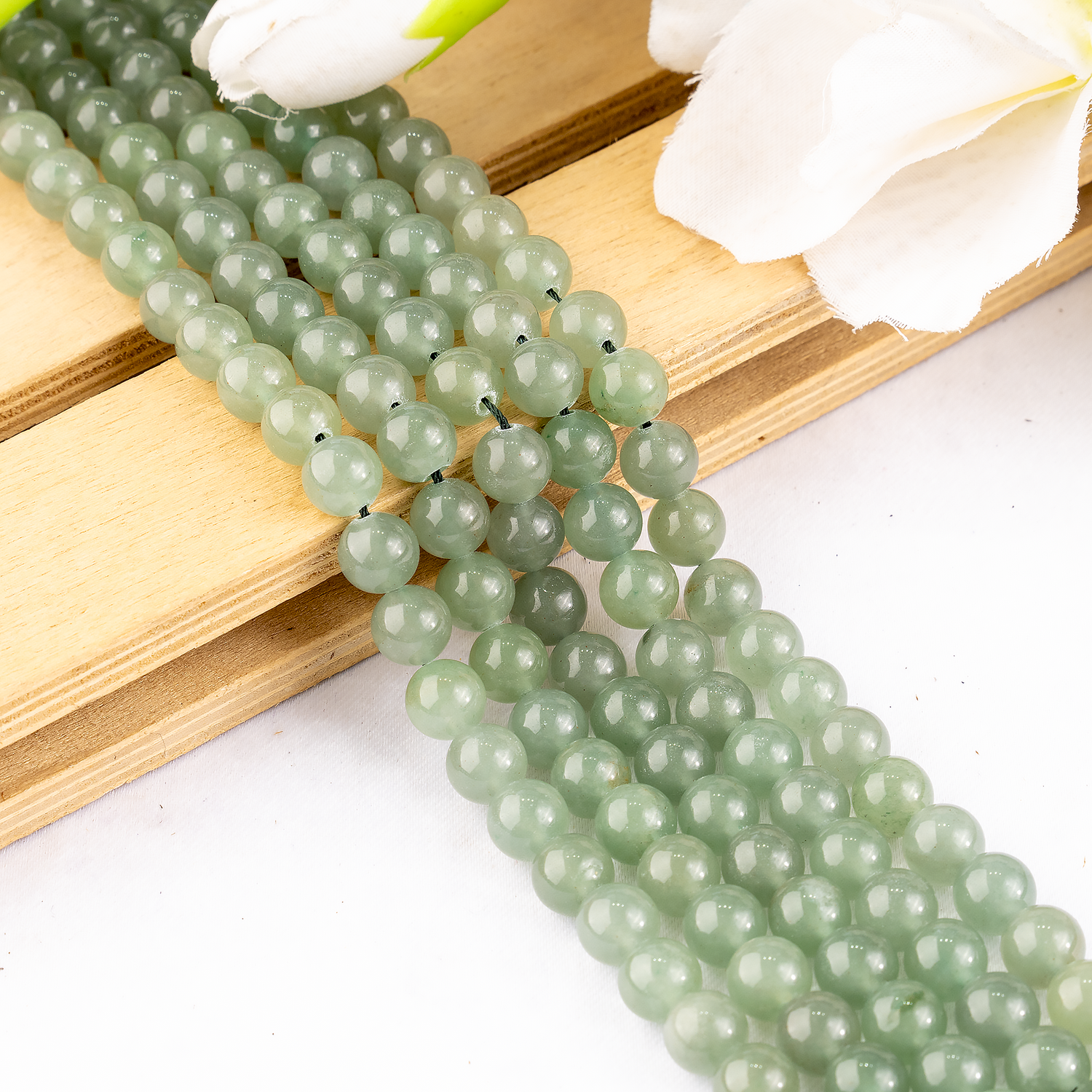 Green Aventurine Beads, Natural Round Crystal Beads 4mm to 12mm  DestGlow
