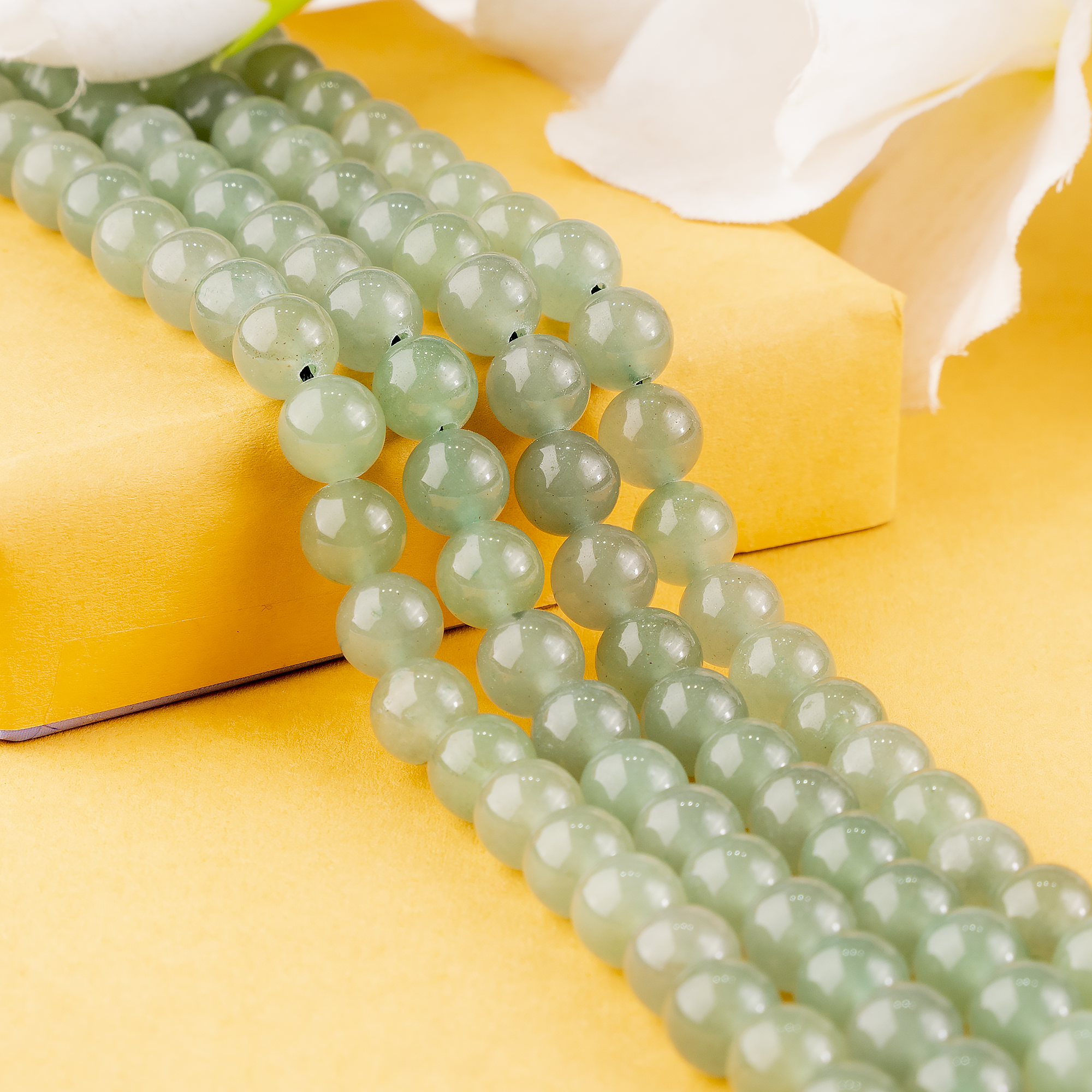 Green Aventurine Beads, Natural Round Crystal Beads 4mm to 12mm  DestGlow