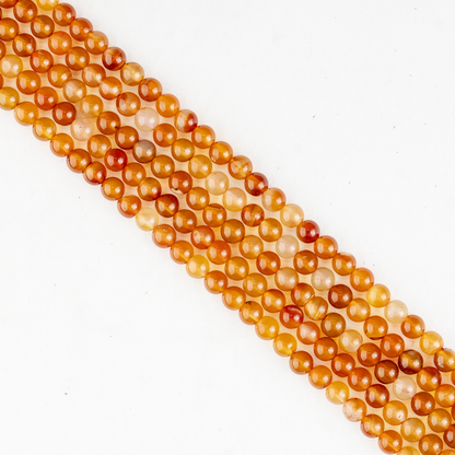 Carnelian Beads, Natural Round Crystal Beads 4mm to 12mm  DestGlow