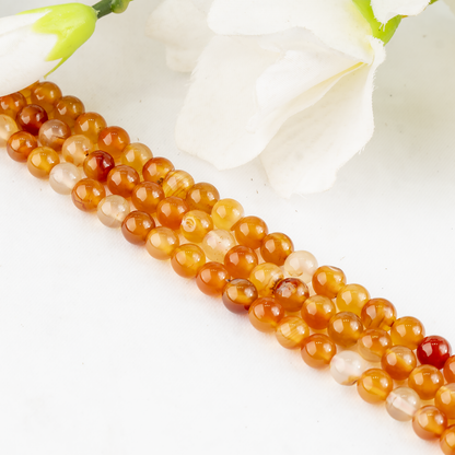 Carnelian Beads, Natural Round Crystal Beads 4mm to 12mm  DestGlow