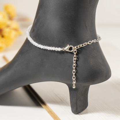 Clear Quartz Anklet – Natural Crystal Healing &amp; Energy Jewelry