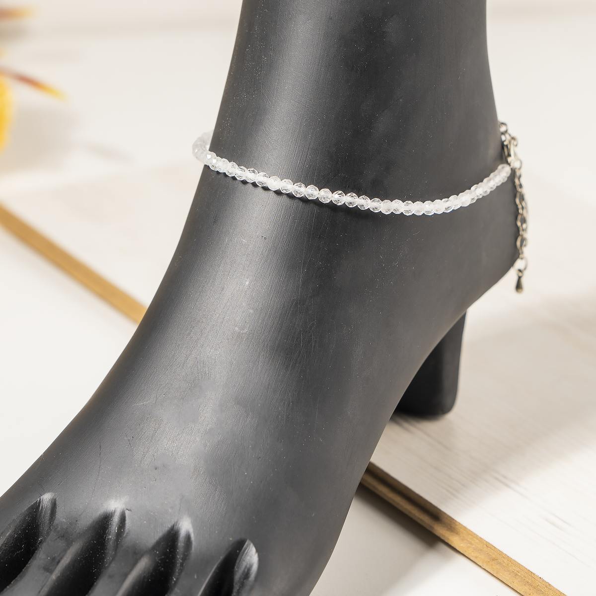 Clear Quartz Anklet – Natural Crystal Healing &amp; Energy Jewelry