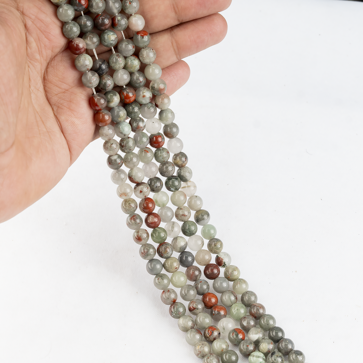 Conglomerate Beads, Natural Round Crystal Beads 4mm to 10mm  DestGlow