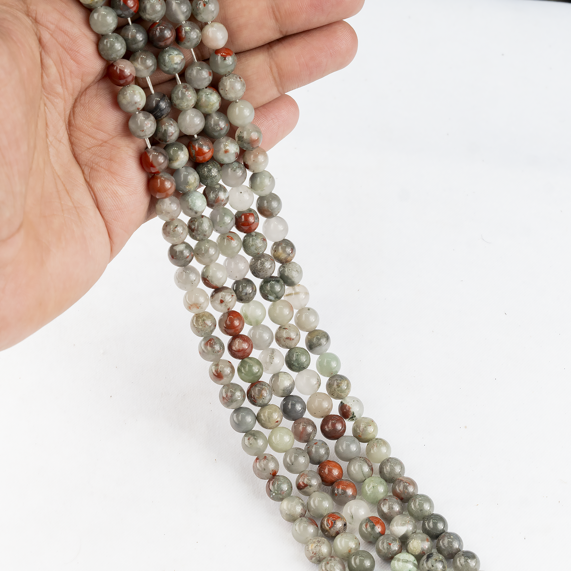 Conglomerate Beads, Natural Round Crystal Beads 4mm to 10mm  DestGlow