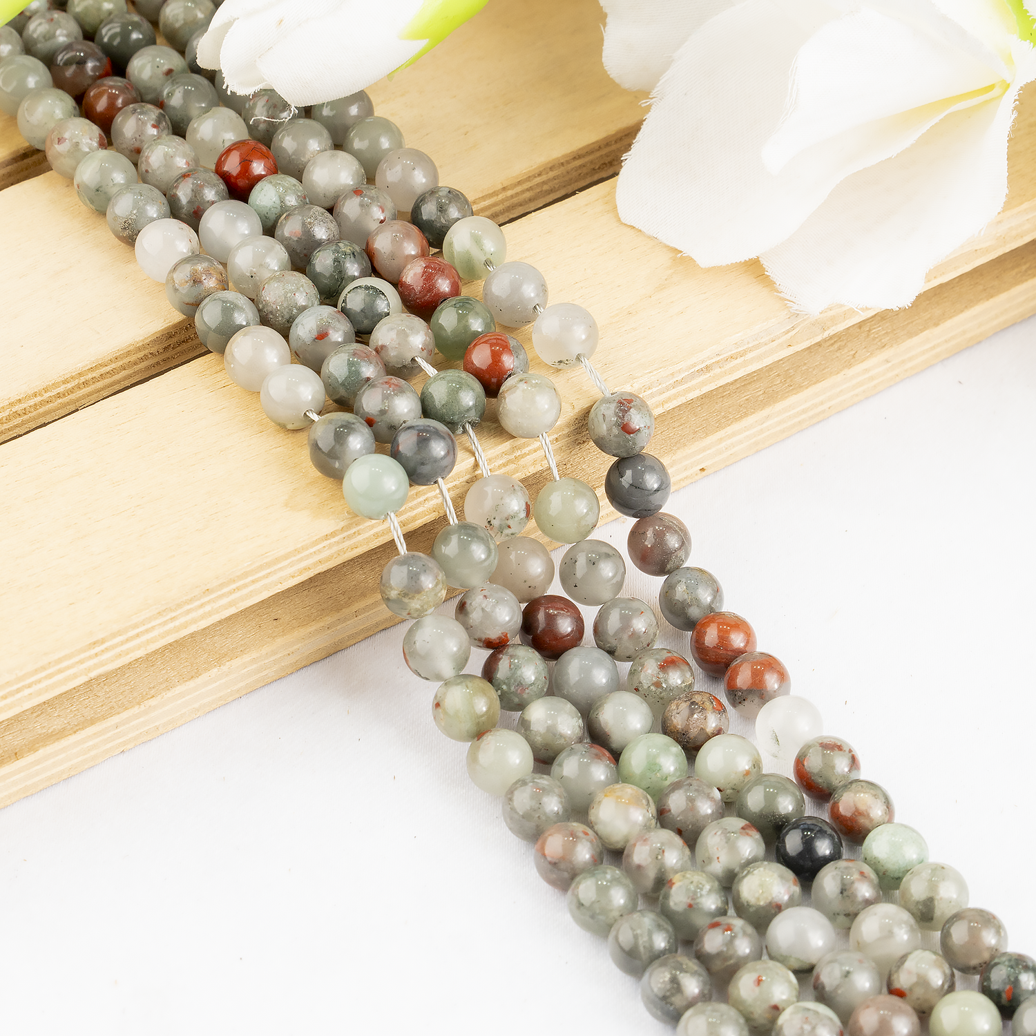 Conglomerate Beads, Natural Round Crystal Beads 4mm to 10mm  DestGlow