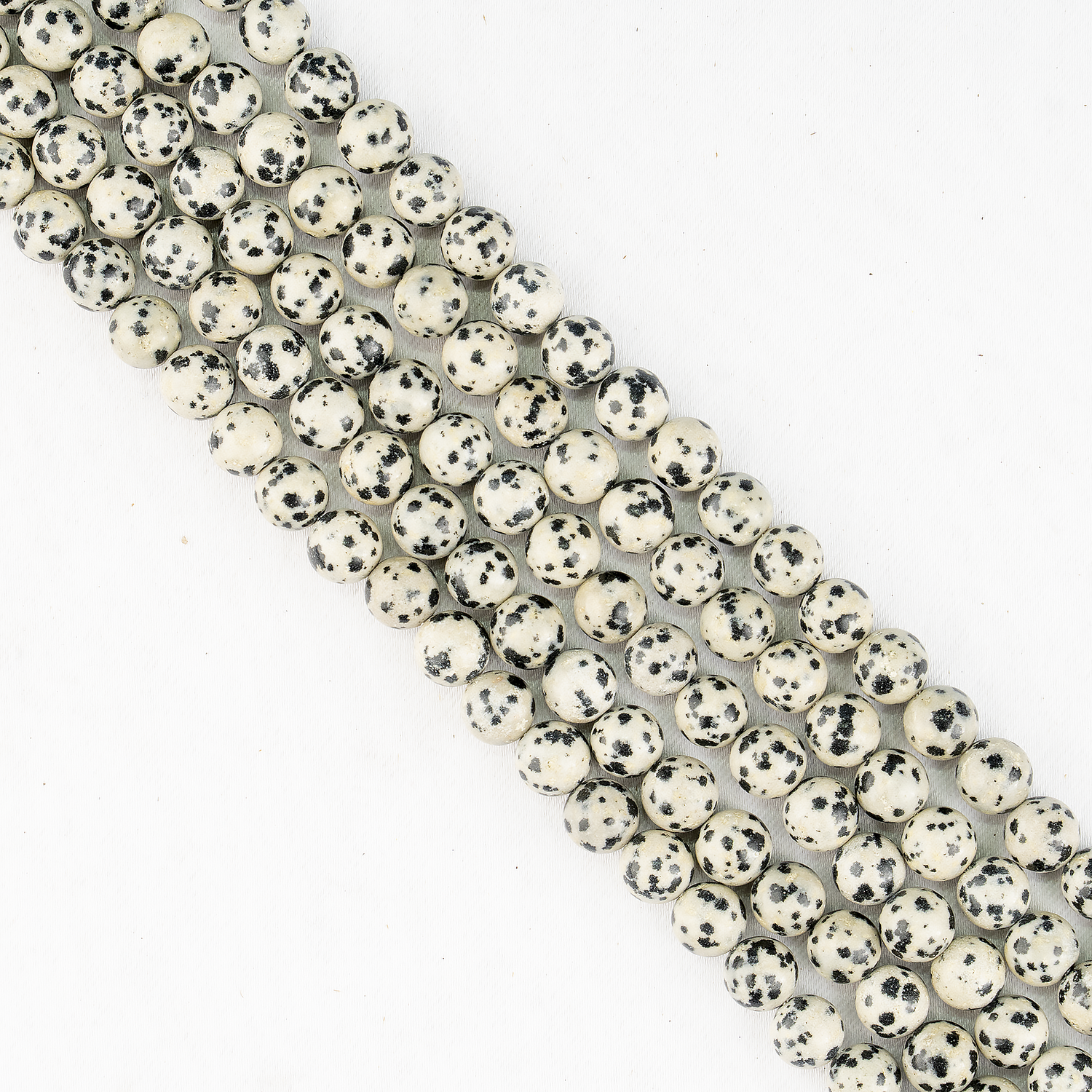 Dalmatian Jasper Beads, Natural Round Crystal Beads 4mm to 12mm  DestGlow