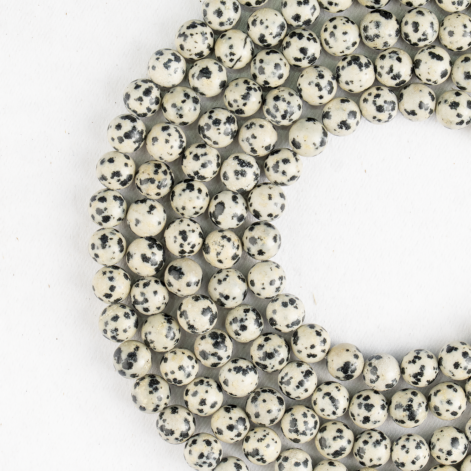 Dalmatian Jasper Beads, Natural Round Crystal Beads 4mm to 12mm  DestGlow
