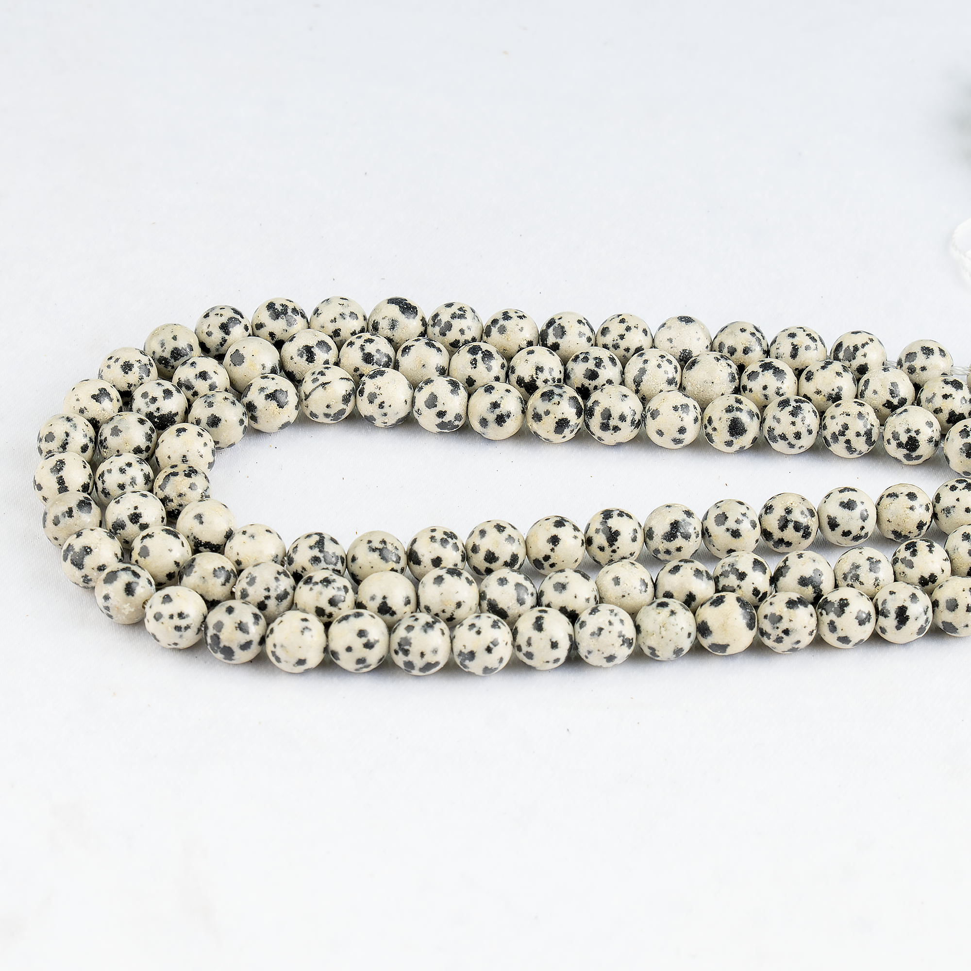 Dalmatian Jasper Beads, Natural Round Crystal Beads 4mm to 12mm  DestGlow