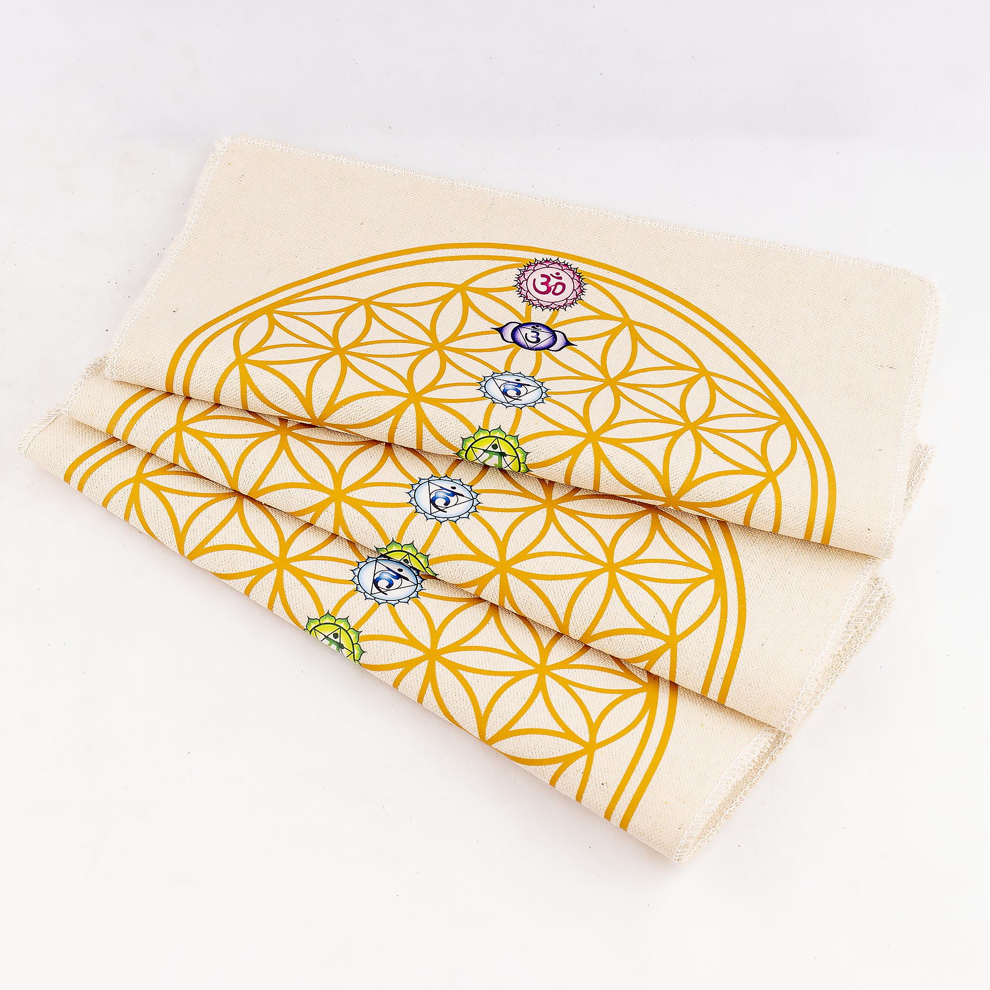 12-Inch Crystal Grid Cloth 7 chakra – Sacred Geometry Altar Mat for Meditation &amp; Reiki  DestGlow