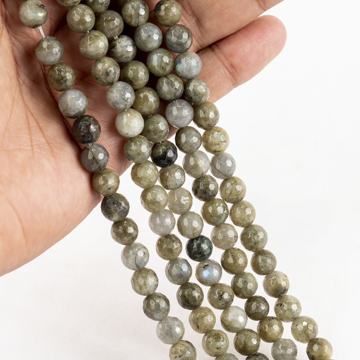 Labradorite Faceted Beads, Crystal Beads for Jewelry.  DestGlow