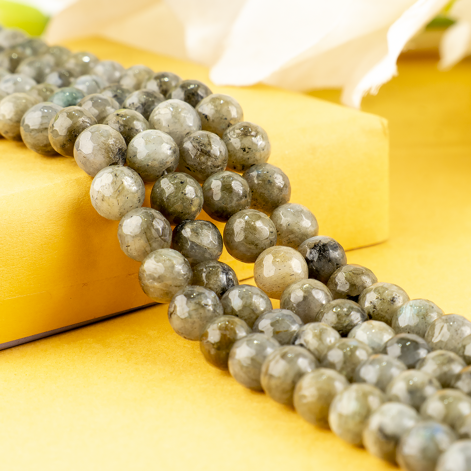 Labradorite Faceted Beads, Crystal Beads for Jewelry.  DestGlow