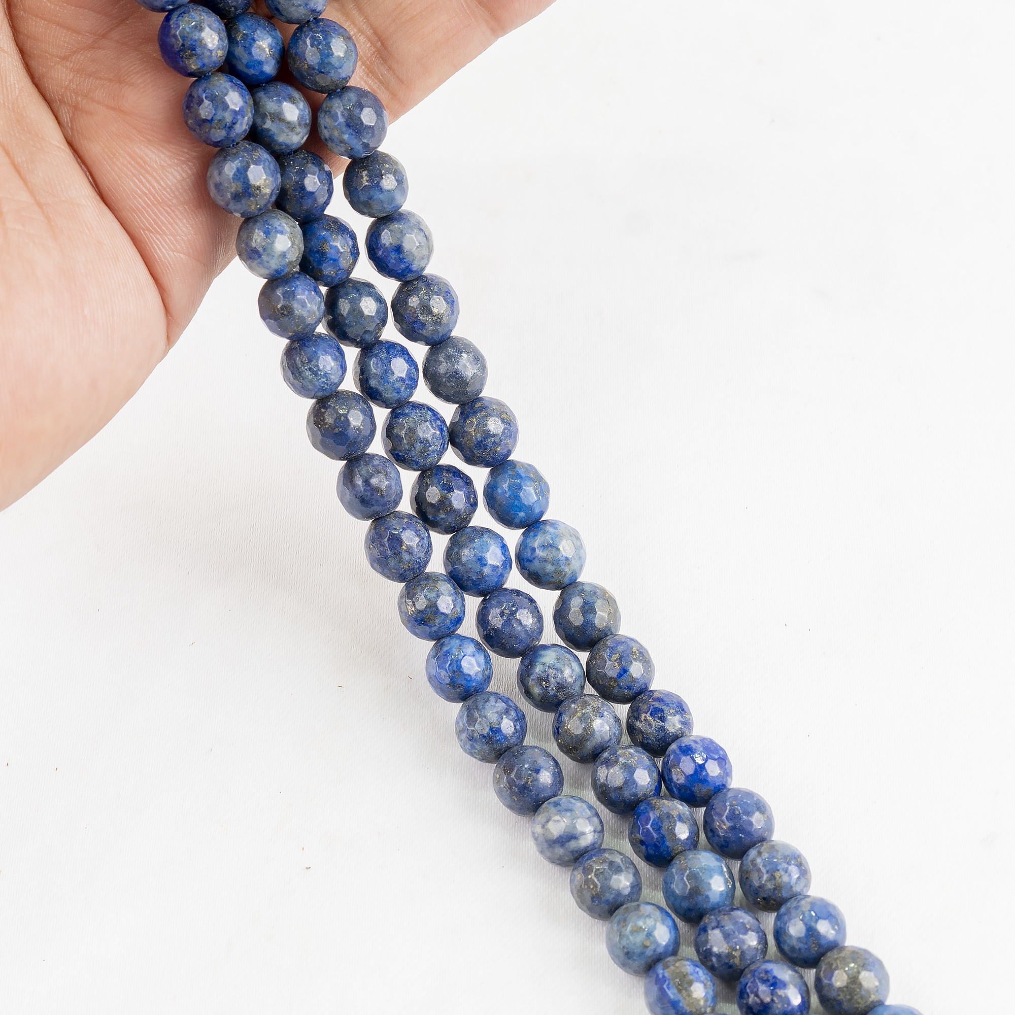 Lapis Lazuli Faceted Beads, Crystal Beads for Jewelry.  DestGlow