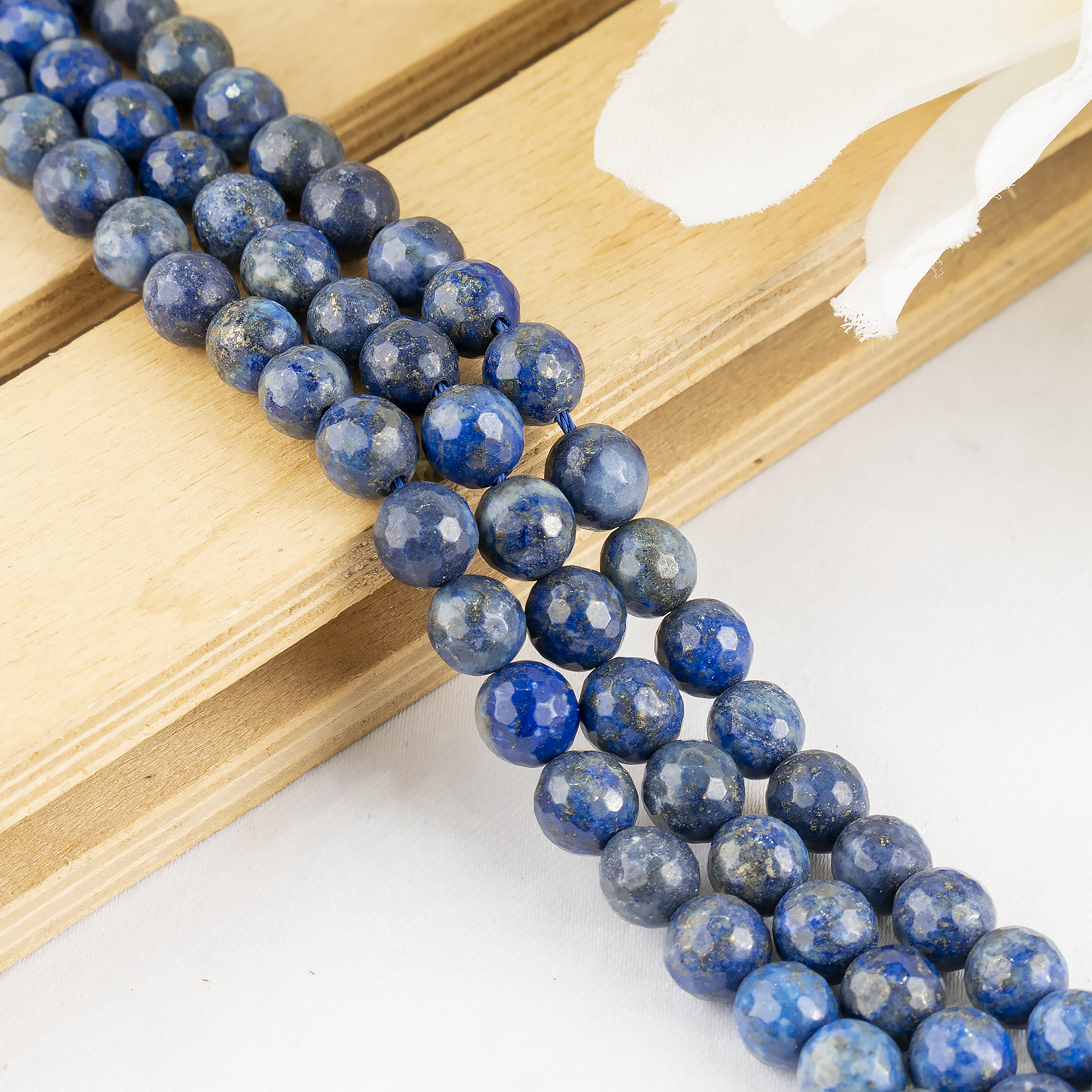 Lapis Lazuli Faceted Beads, Crystal Beads for Jewelry.  DestGlow