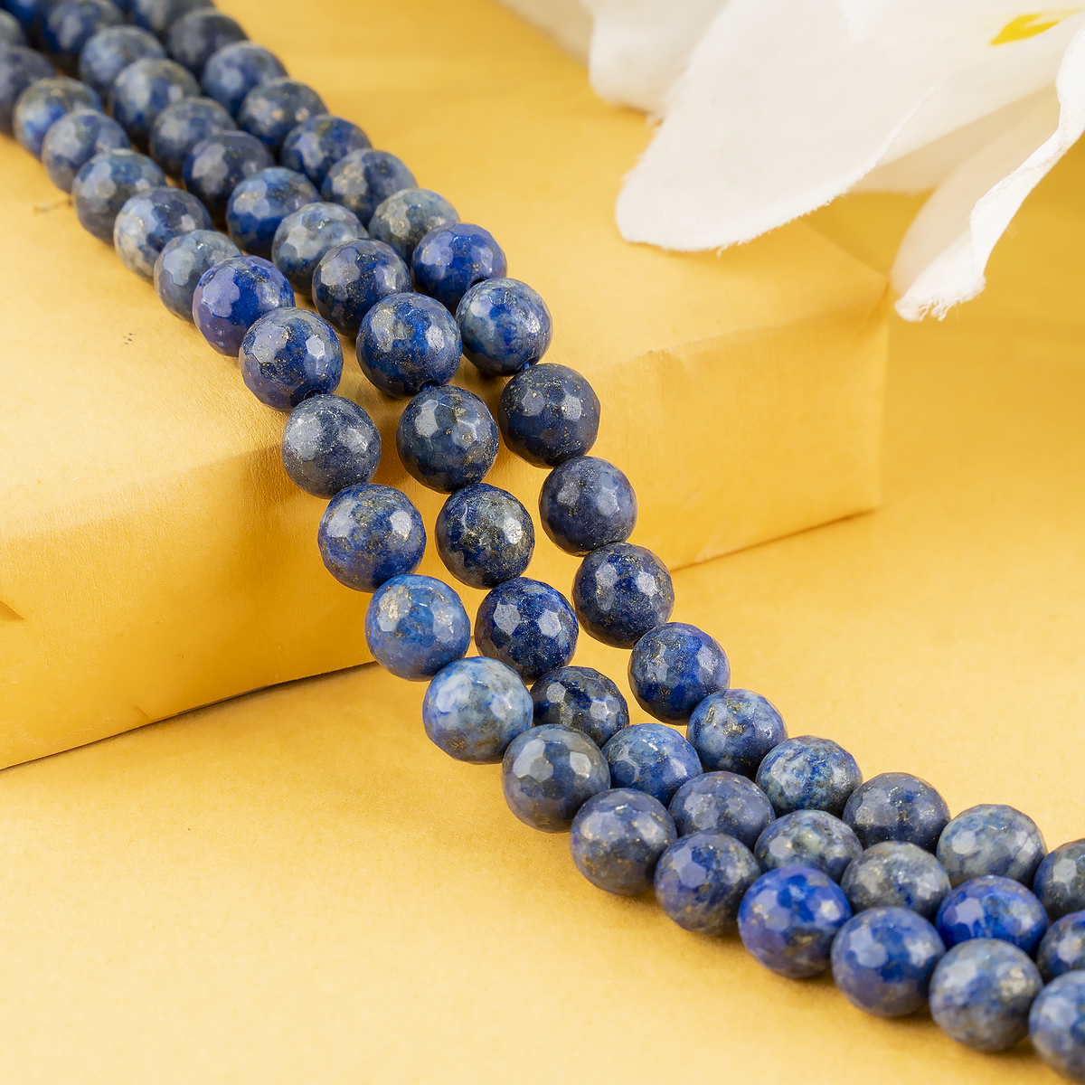 Lapis Lazuli Faceted Beads, Crystal Beads for Jewelry.  DestGlow