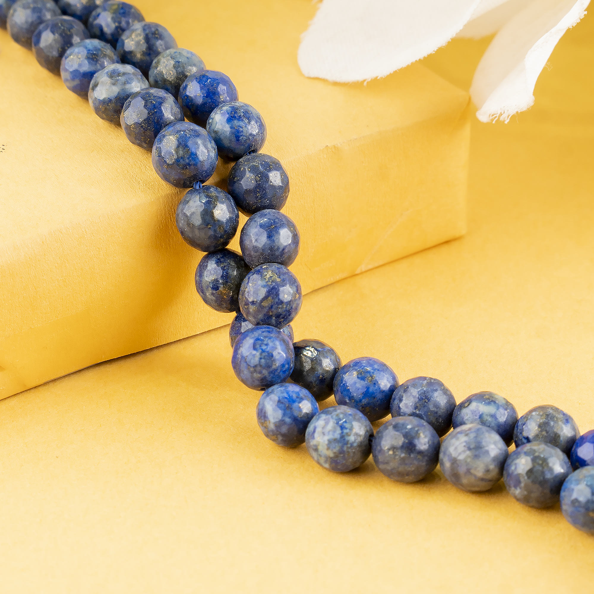 Lapis Lazuli Faceted Beads, Crystal Beads for Jewelry.  DestGlow