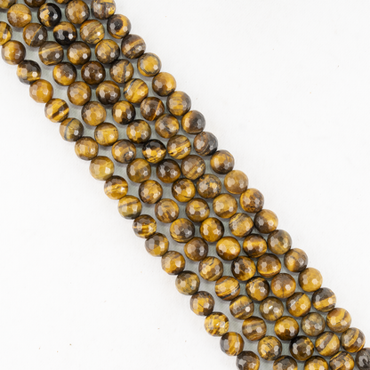 Tiger eye Faceted Beads, Crystal Beads for Jewelry.  DestGlow