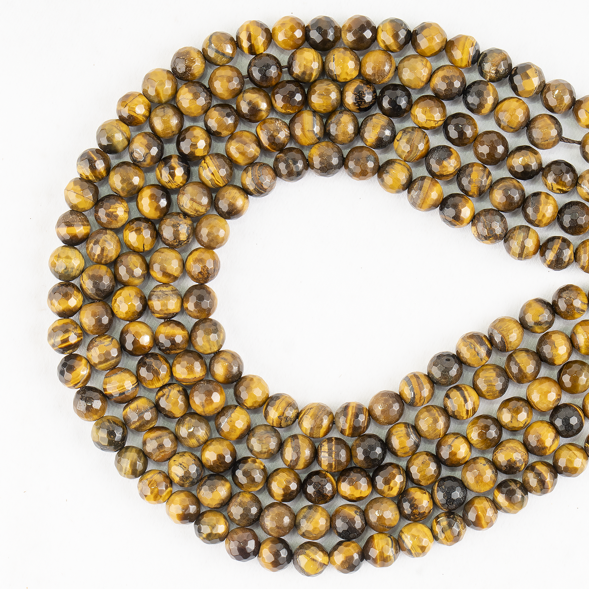 Tiger eye Faceted Beads, Crystal Beads for Jewelry.  DestGlow