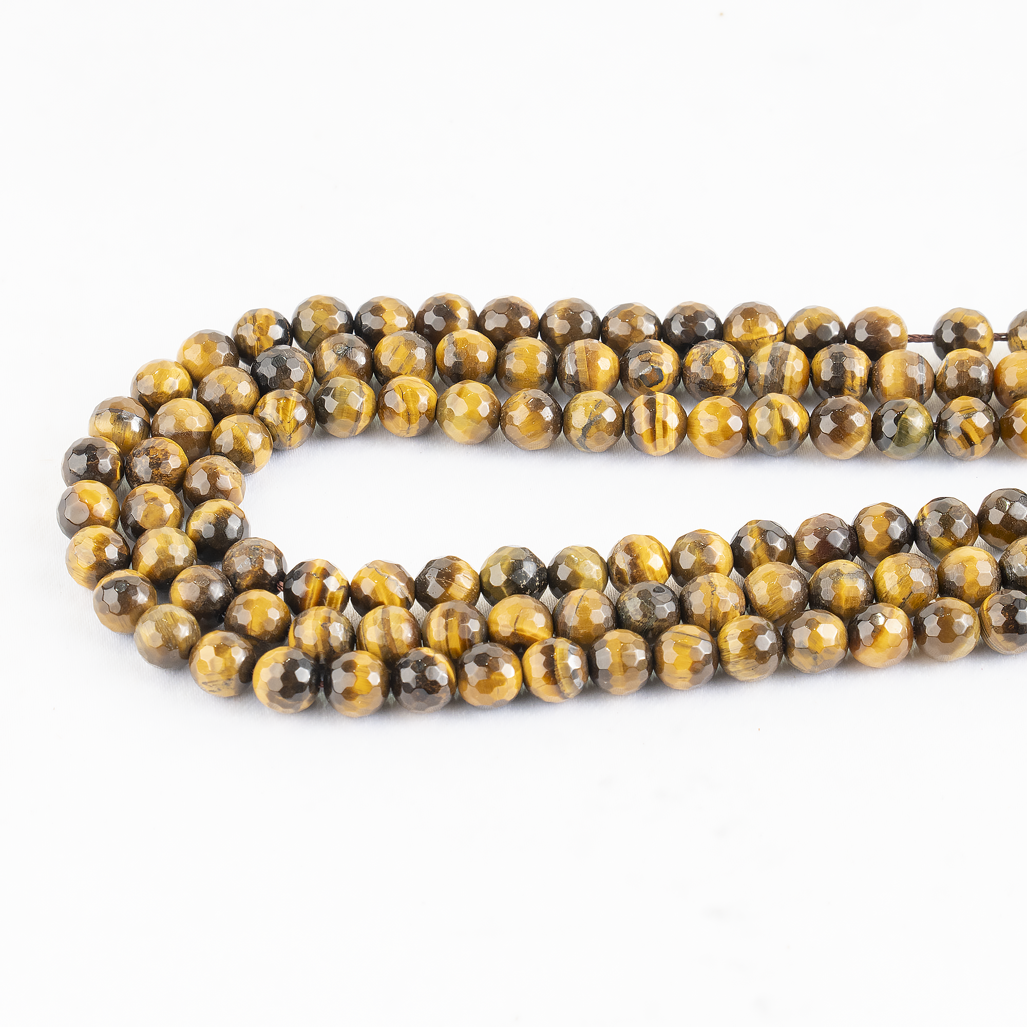 Tiger eye Faceted Beads, Crystal Beads for Jewelry.  DestGlow