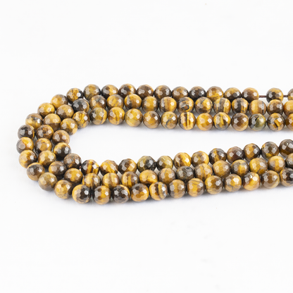 Tiger eye Faceted Beads, Crystal Beads for Jewelry.  DestGlow