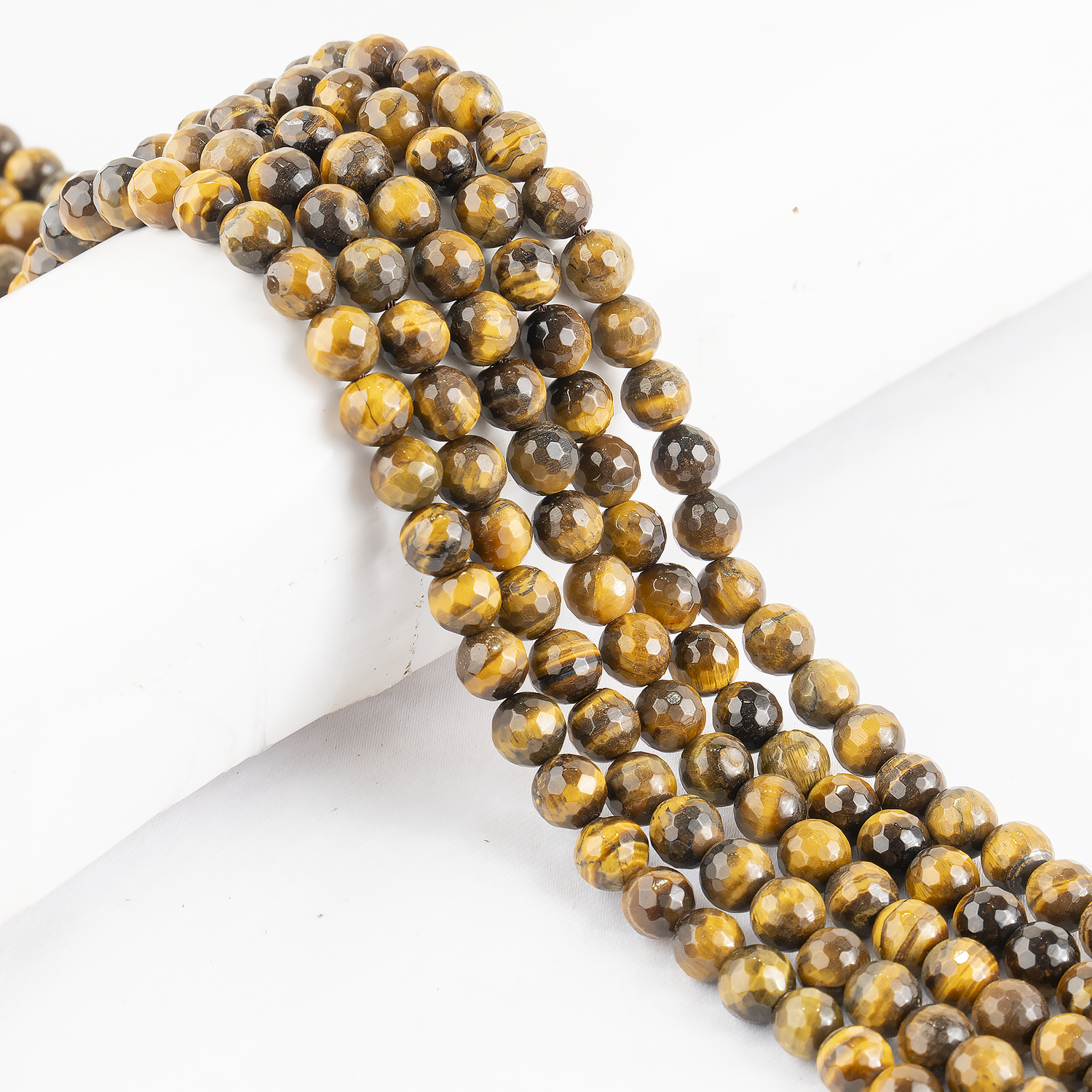 Tiger eye Faceted Beads, Crystal Beads for Jewelry.  DestGlow