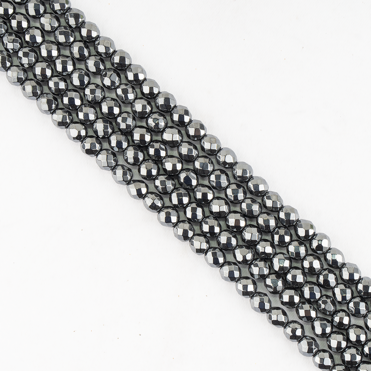 Hematite Faceted Beads, Crystal Beads for Jewelry.  DestGlow