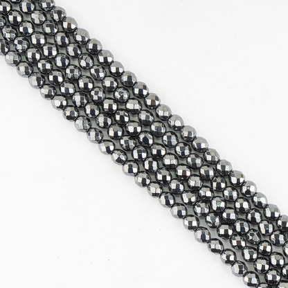 Hematite Faceted Beads, Crystal Beads for Jewelry.  DestGlow