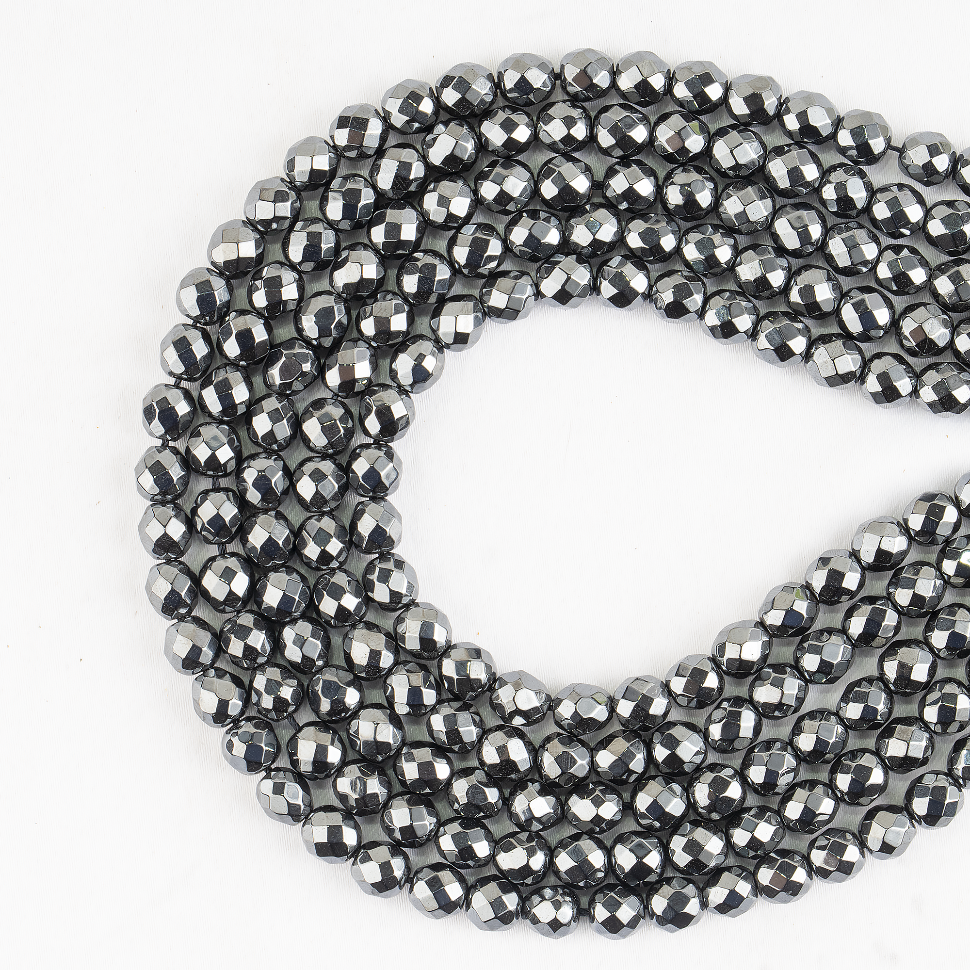 Hematite Faceted Beads, Crystal Beads for Jewelry.  DestGlow