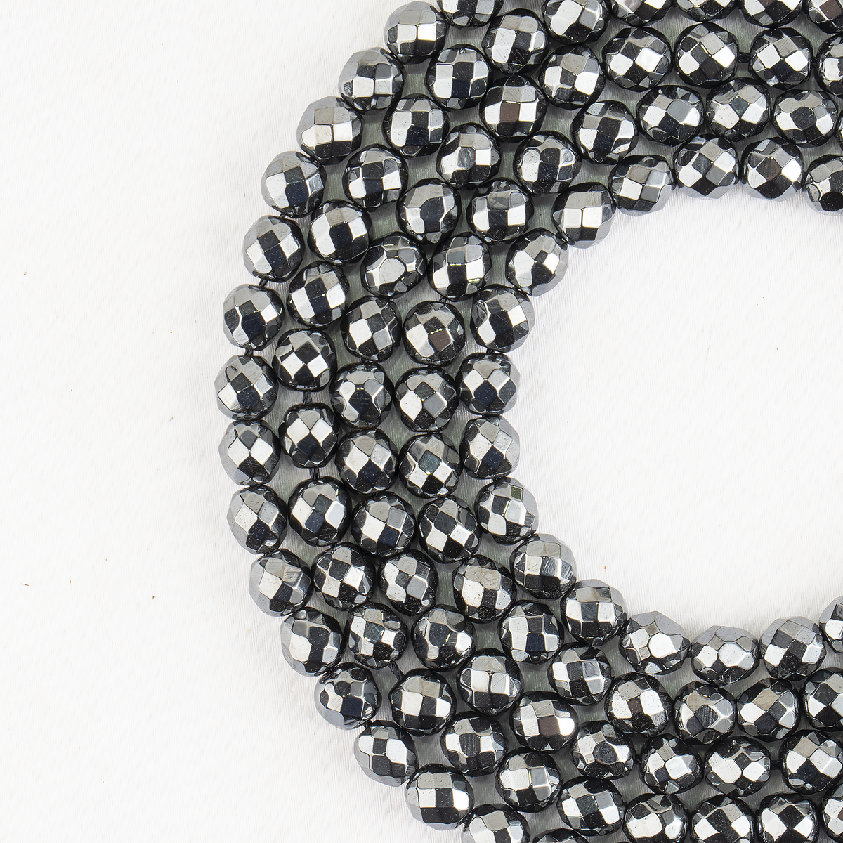 Hematite Faceted Beads, Crystal Beads for Jewelry.  DestGlow