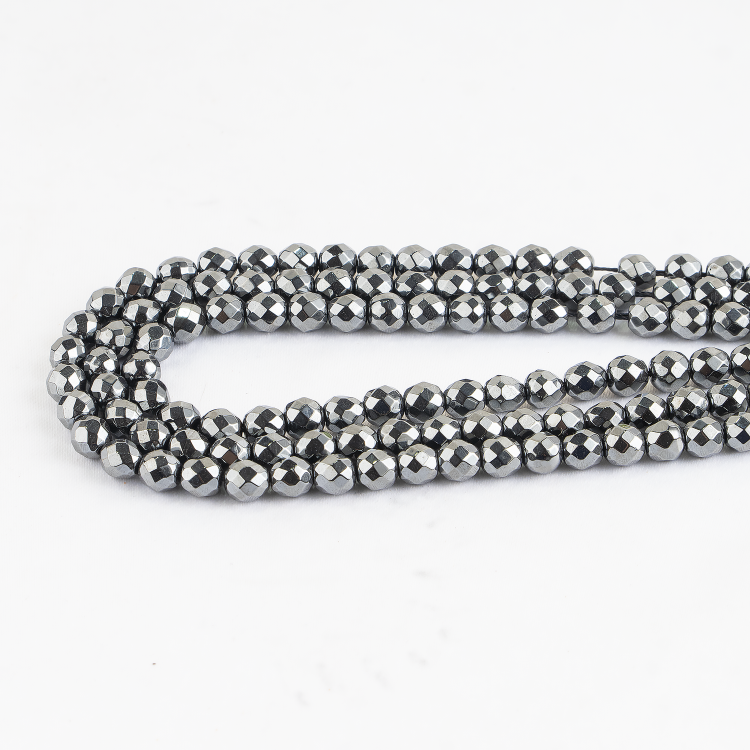 Hematite Faceted Beads, Crystal Beads for Jewelry.  DestGlow