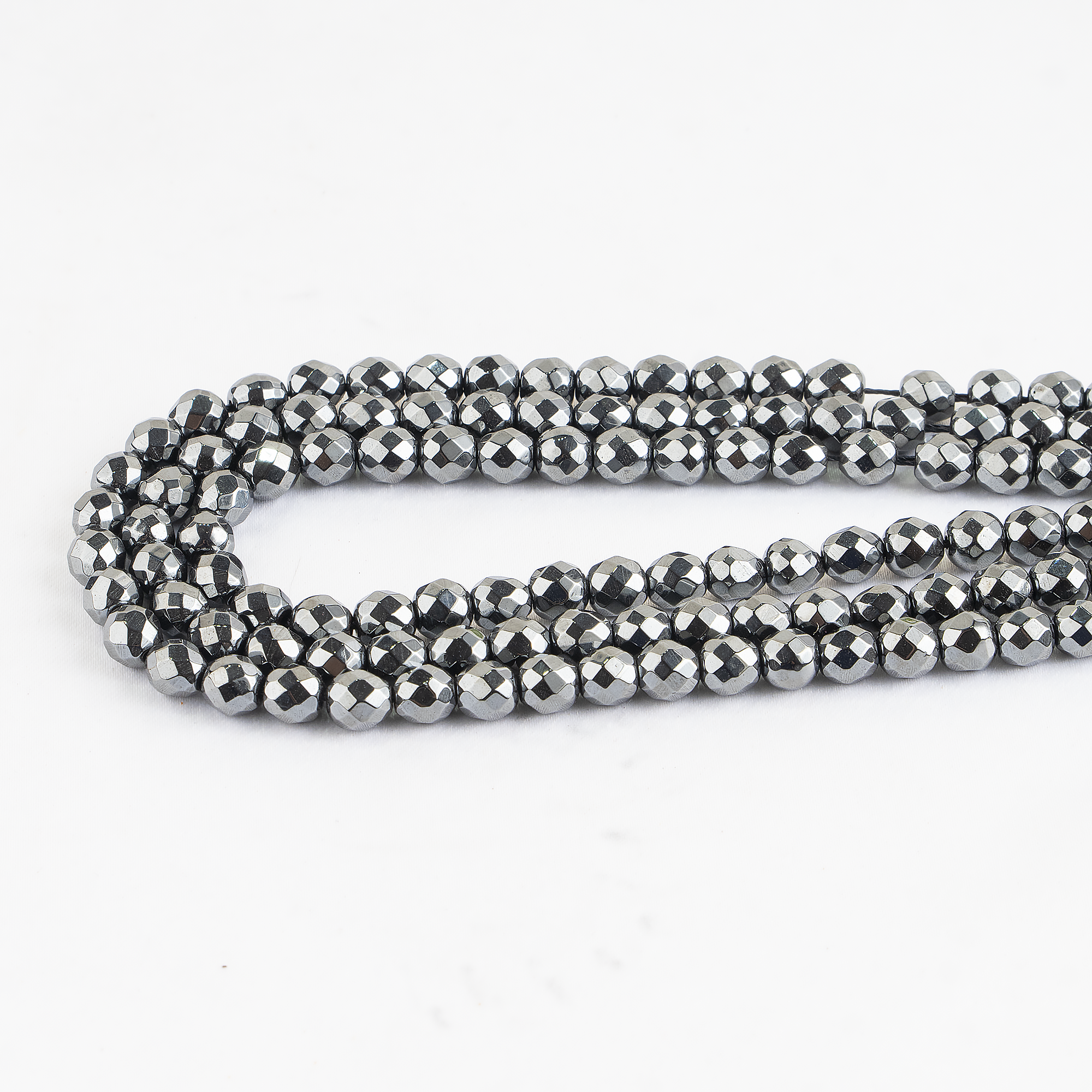Hematite Faceted Beads, Crystal Beads for Jewelry.  DestGlow