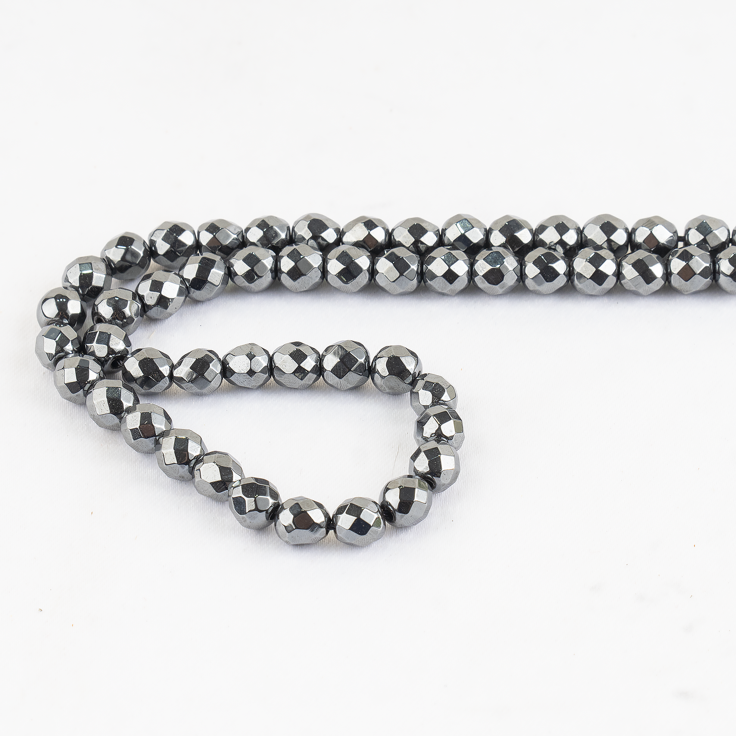 Hematite Faceted Beads, Crystal Beads for Jewelry.  DestGlow