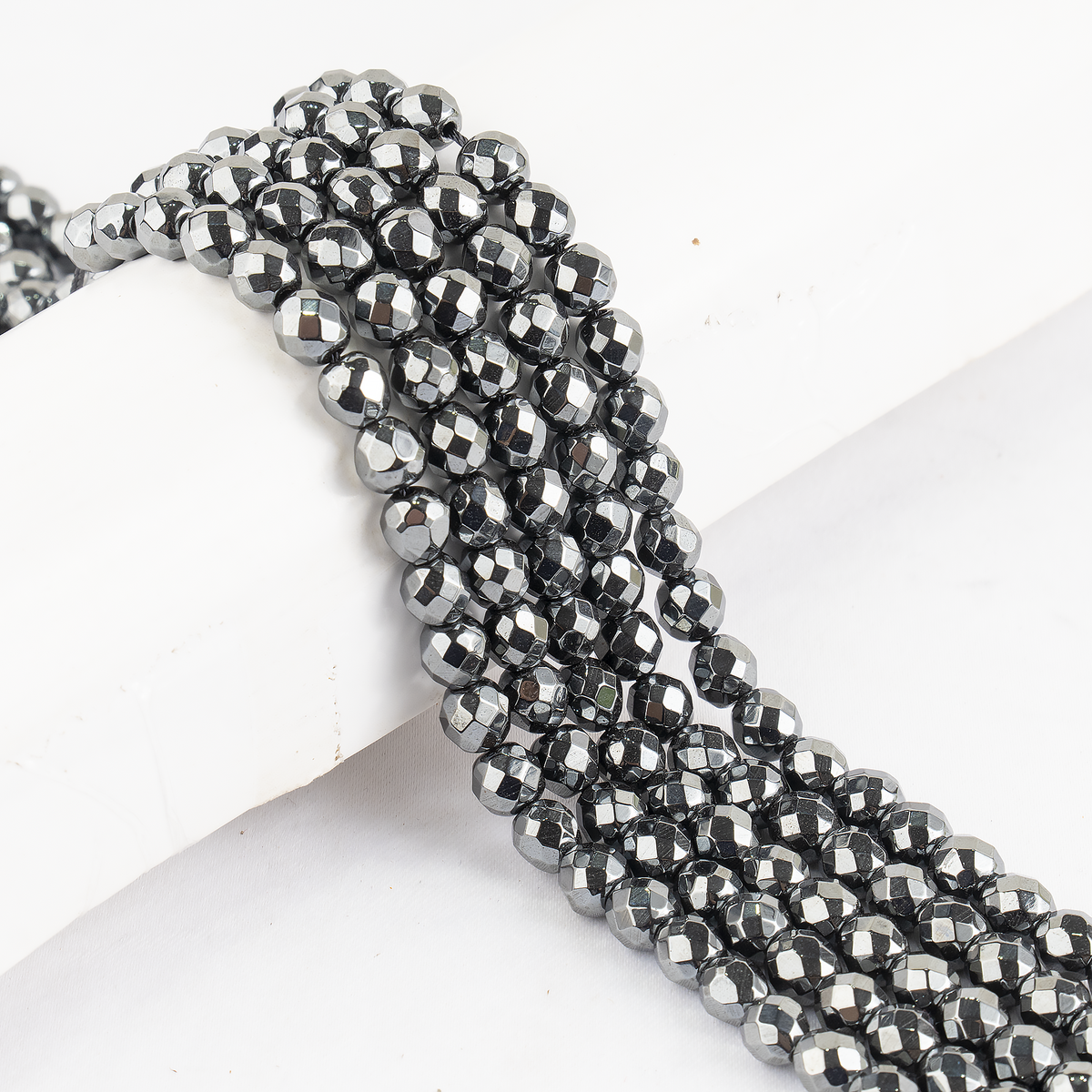 Hematite Faceted Beads, Crystal Beads for Jewelry.  DestGlow