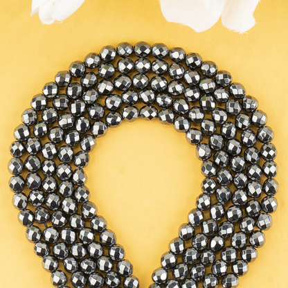 Hematite Faceted Beads, Crystal Beads for Jewelry.  DestGlow