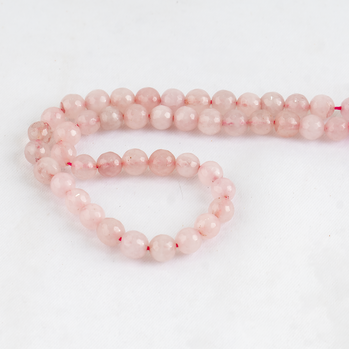 Rose Quartz Faceted Beads, Crystal Beads for Jewelry.  DestGlow