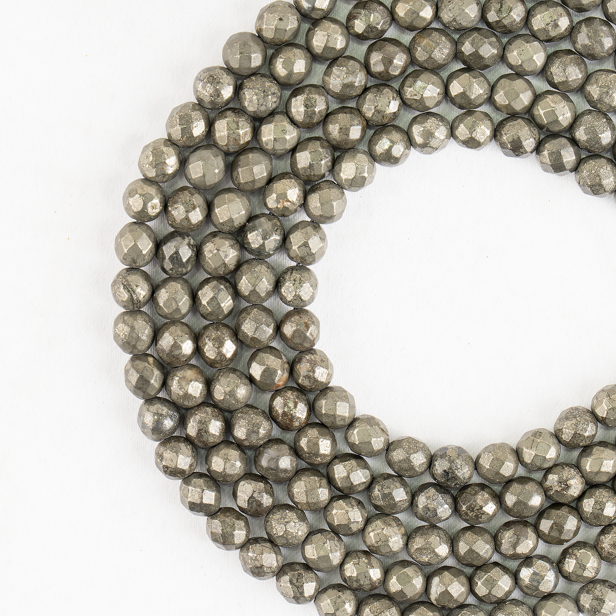 Pyrite Faceted Beads, Crystal Beads for Jewelry.  DestGlow