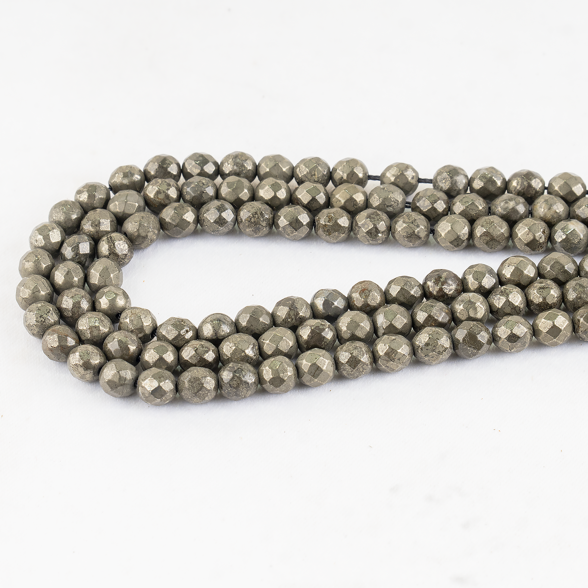 Pyrite Faceted Beads, Crystal Beads for Jewelry.  DestGlow