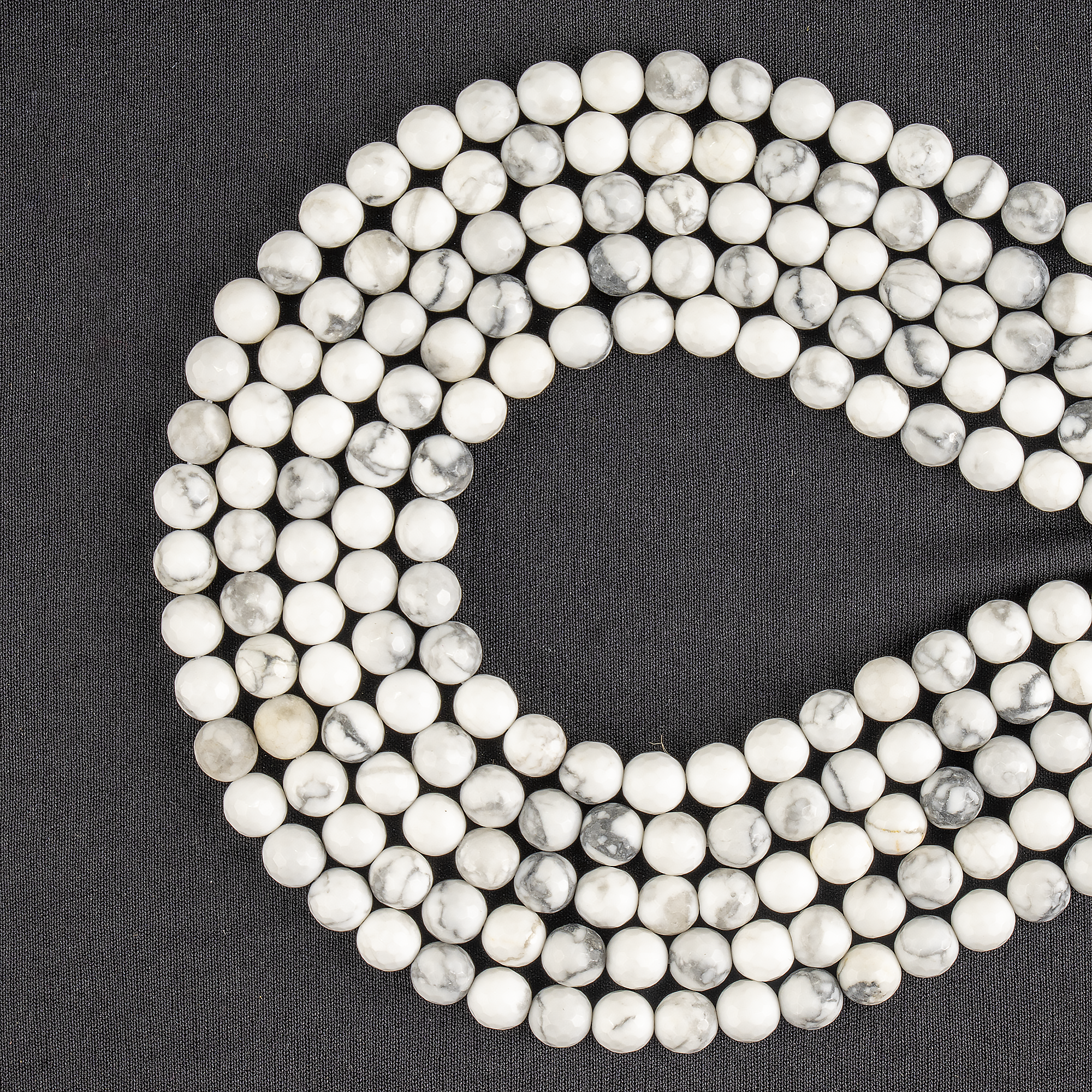 Howlite Faceted Beads, Crystal Beads for Jewelry  DestGlow