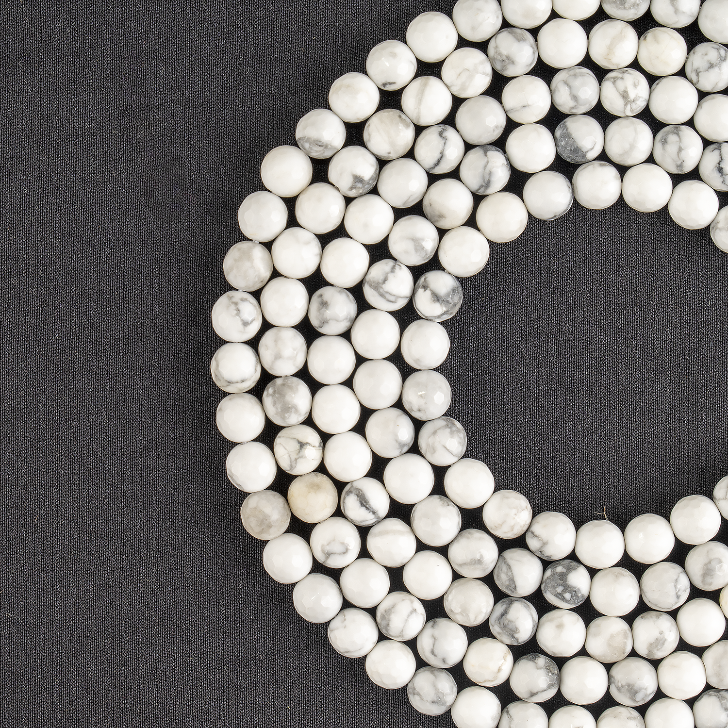 Howlite Faceted Beads, Crystal Beads for Jewelry  DestGlow