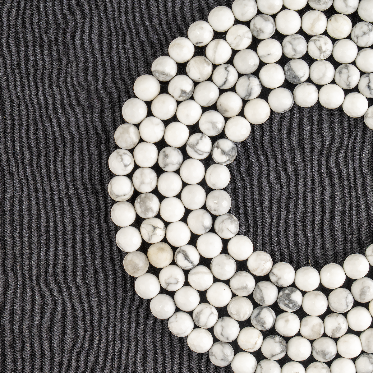 Howlite Faceted Beads, Crystal Beads for Jewelry  DestGlow