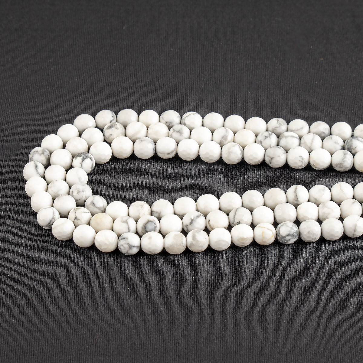 Howlite Faceted Beads, Crystal Beads for Jewelry  DestGlow
