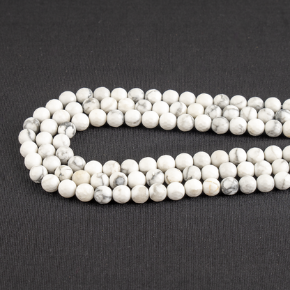 Howlite Faceted Beads, Crystal Beads for Jewelry  DestGlow