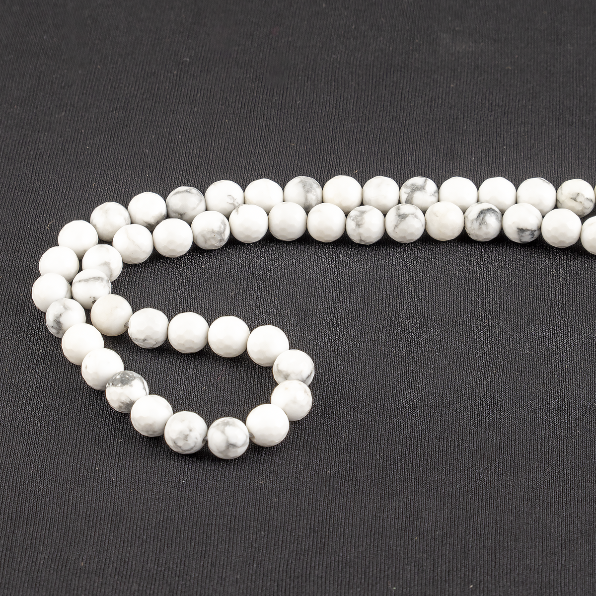 Howlite Faceted Beads, Crystal Beads for Jewelry  DestGlow