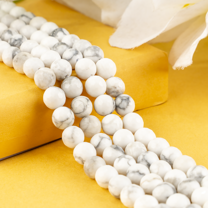 Howlite Faceted Beads, Crystal Beads for Jewelry  DestGlow