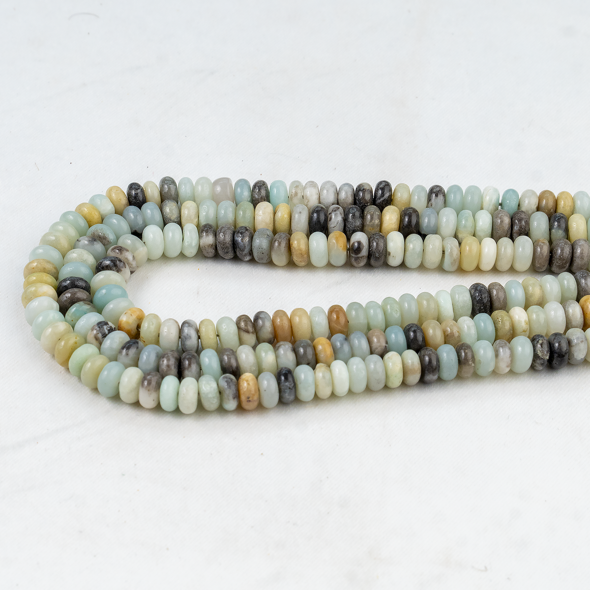 Multi Amazonite Rondelle Beads, Crystal Beads for Jewelry.  DestGlow