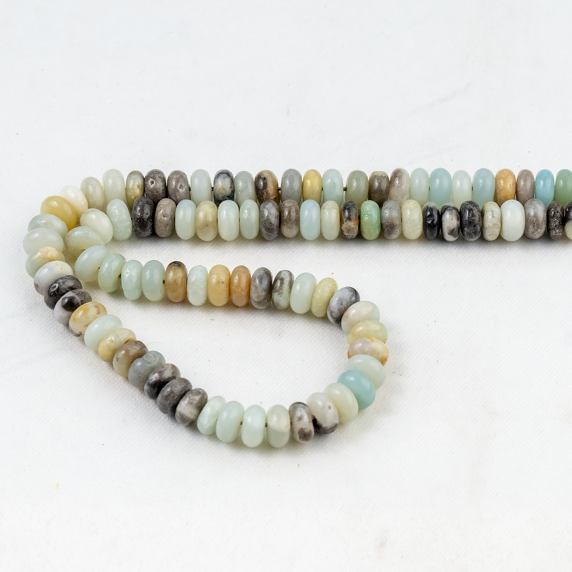 Multi Amazonite Rondelle Beads, Crystal Beads for Jewelry.  DestGlow