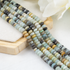 Multi Amazonite Rondelle Beads, Crystal Beads for Jewelry.  DestGlow
