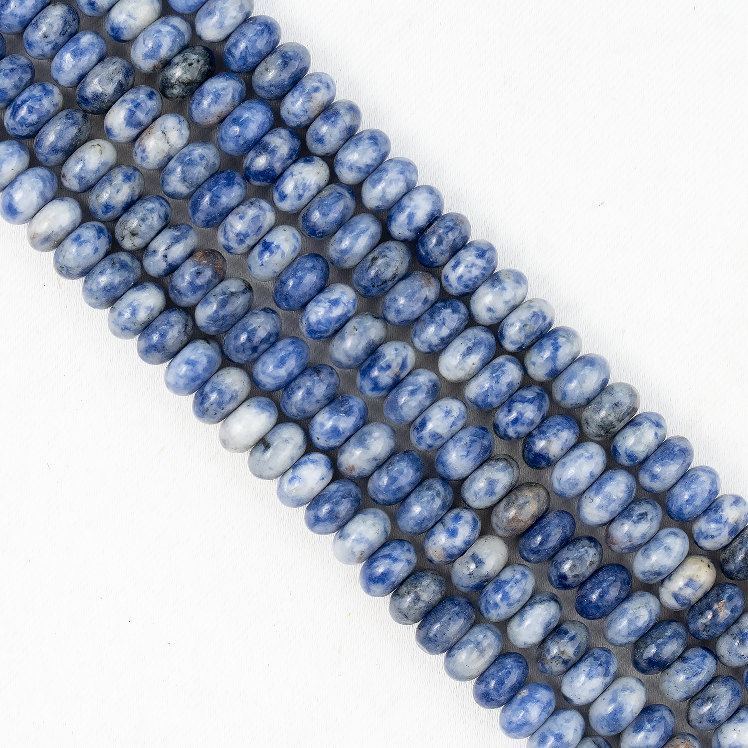 Sodalite Rondelle Beads, Crystal Beads for Jewelry.  DestGlow
