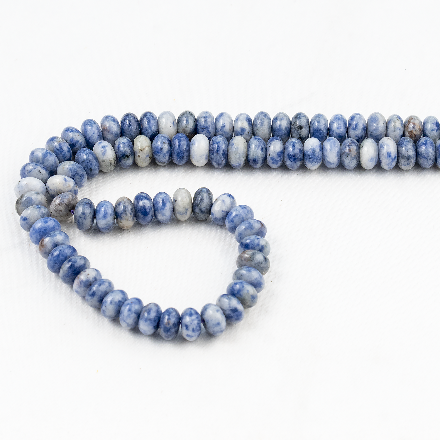 Sodalite Rondelle Beads, Crystal Beads for Jewelry.  DestGlow
