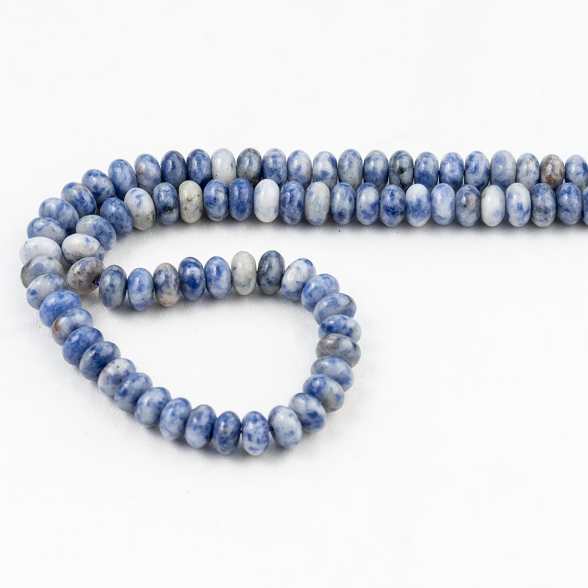 Sodalite Rondelle Beads, Crystal Beads for Jewelry.  DestGlow